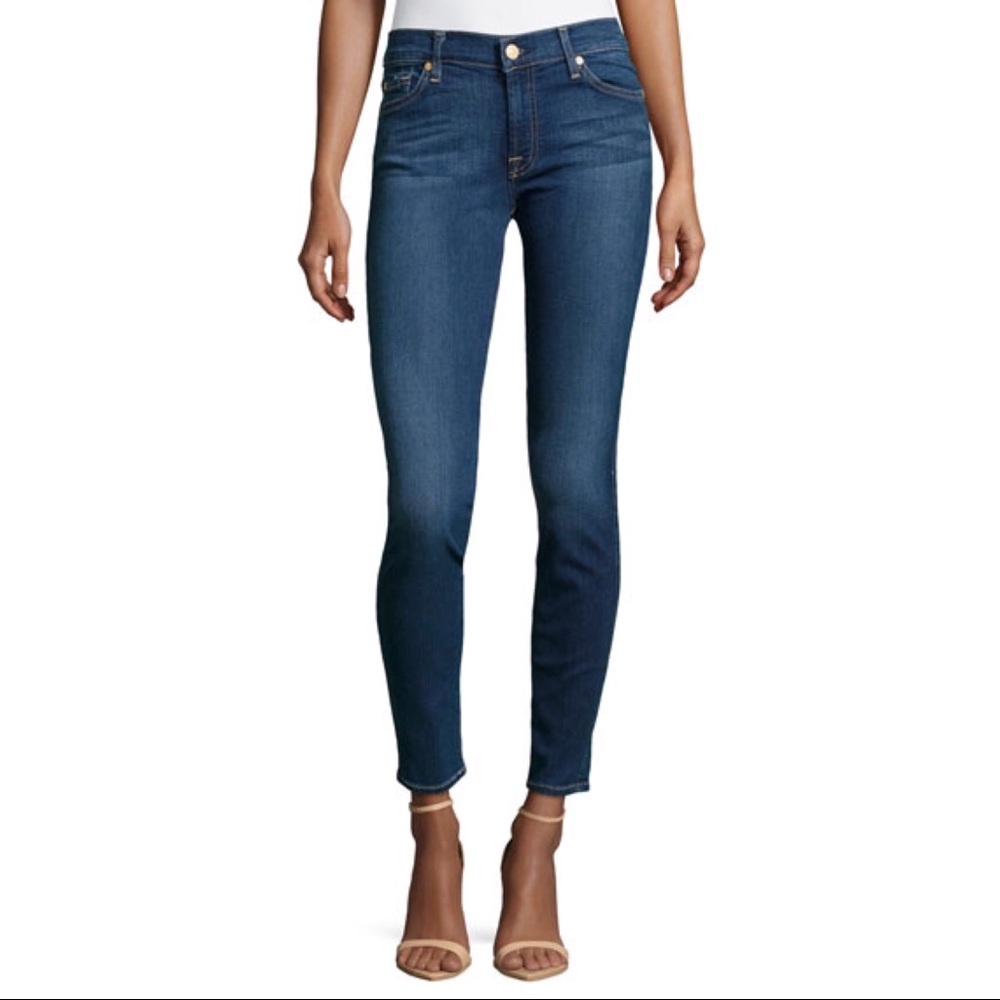 7 For All Mankind Gwenevere Skinny Jeans 29 EUC